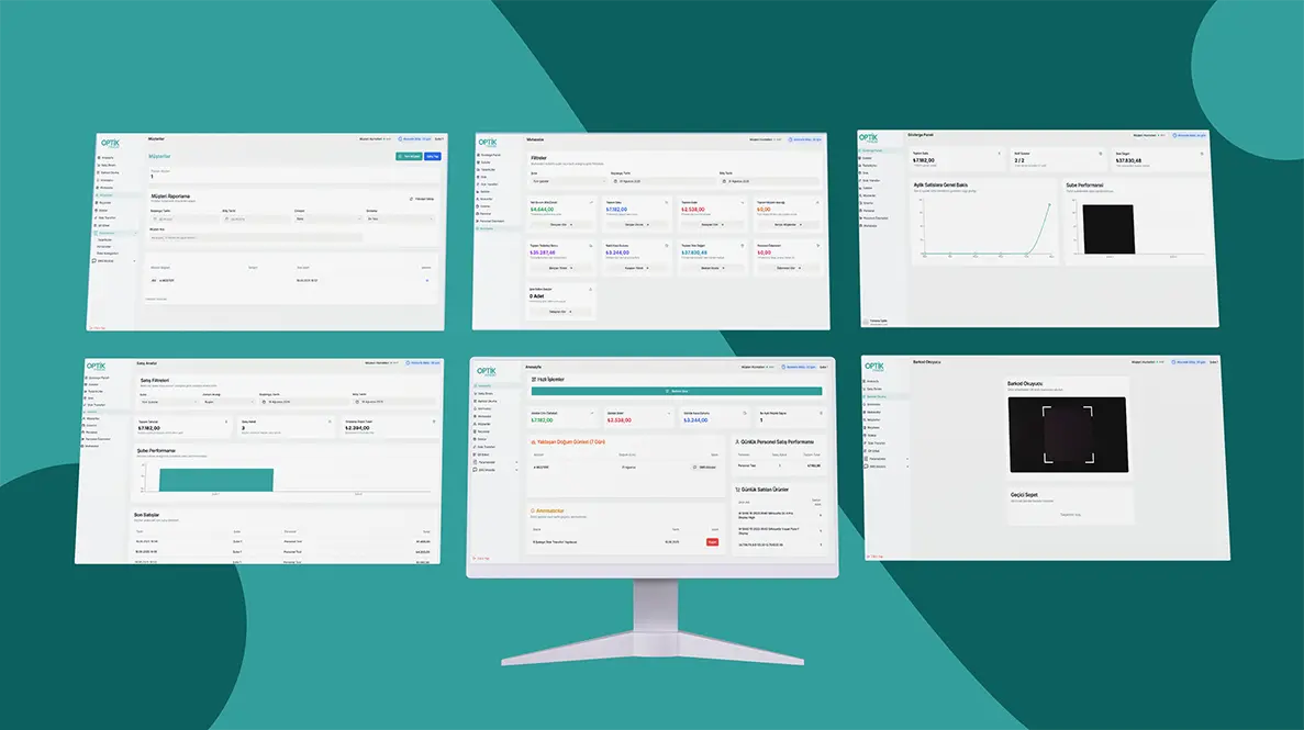 Optisyen müşteriye yardımcı oluyor